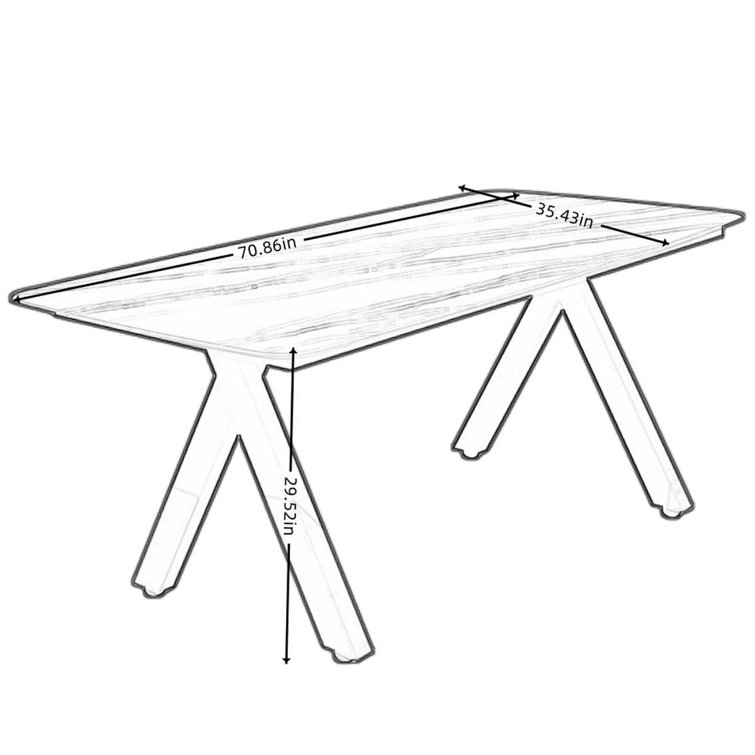 SHINYOK Stone Outdoor Dining Table Wayfair